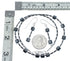 Genuine Sterling Silver Southwest Hematite Bead Necklace Set JX128500